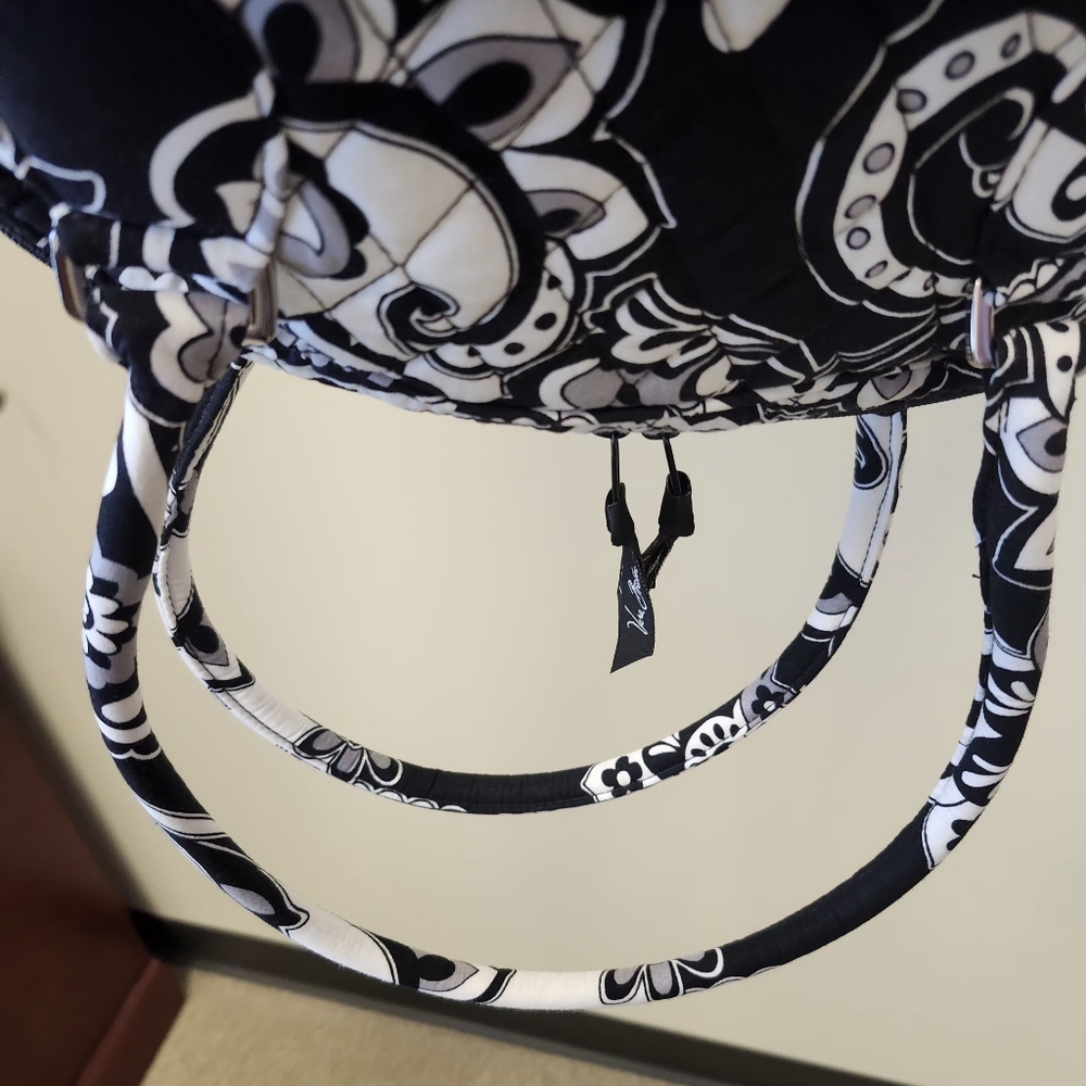 Vera Bradley Midnight Paisley Turnlock Satchel - Picture 10 of 11